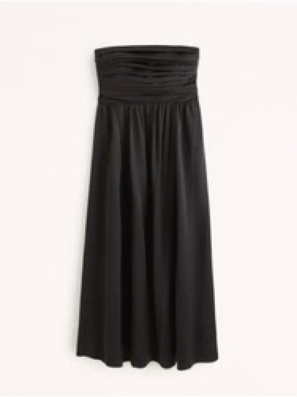 Abercrombie & Fitch Black Strapless Maxi Dress